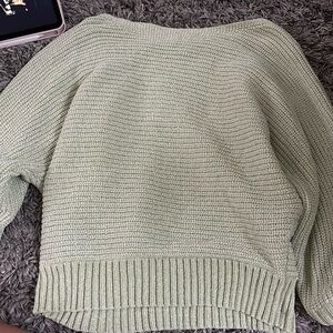 light green forever 21 sweater